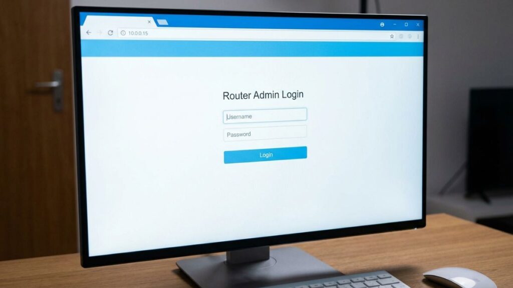 10.0.0.15 router login admin page interface for accessing network settings