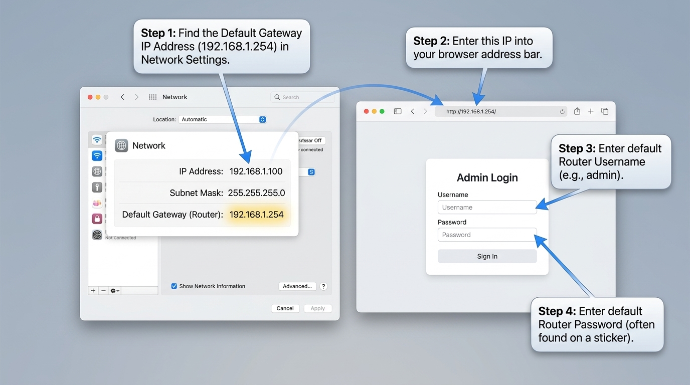 192.168.1.254 router admin login page AT&T gateway