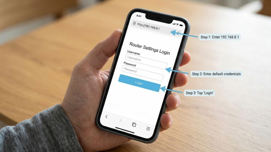 192.168.8.1 router admin login page